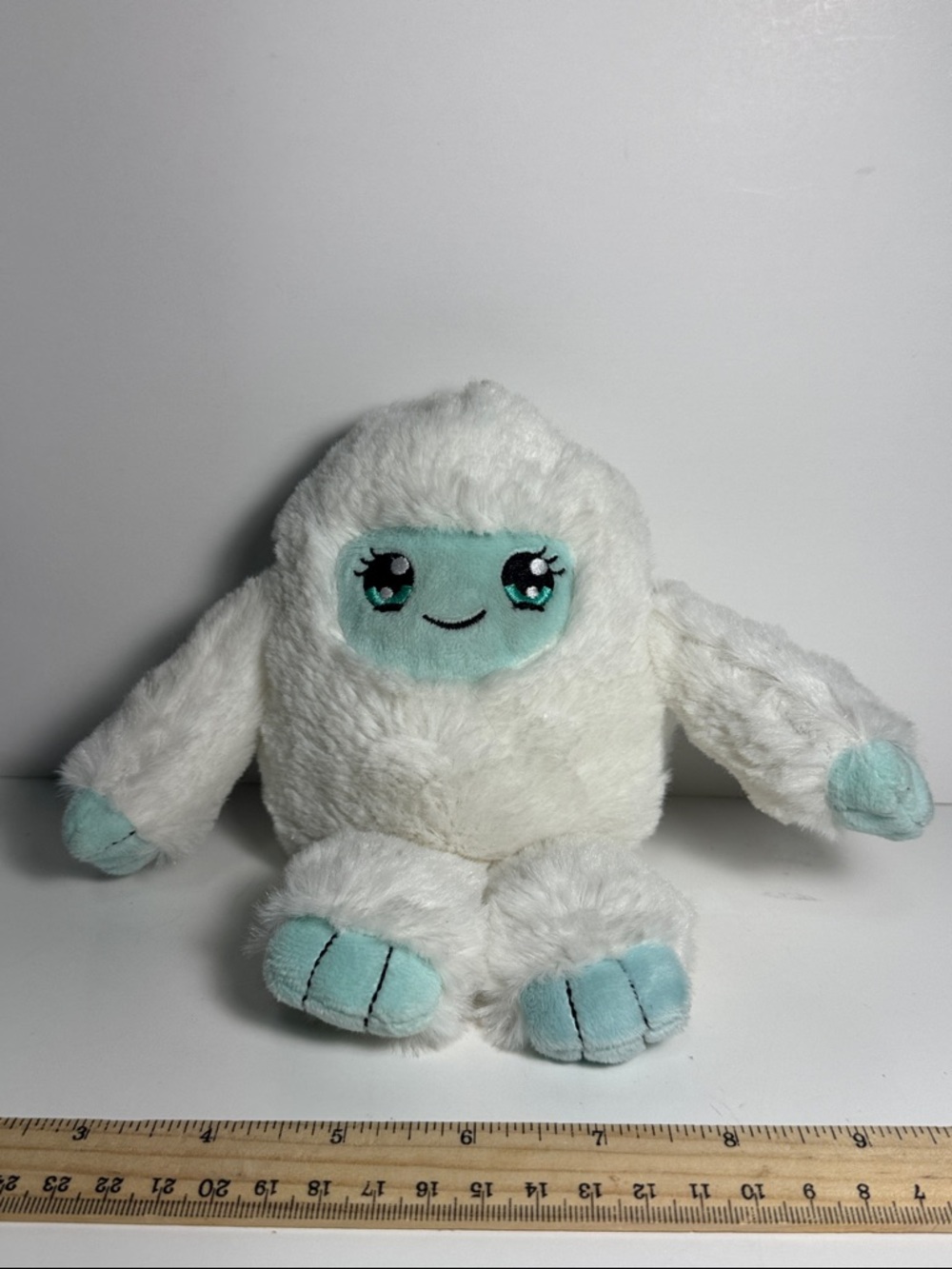 Russ Plush Yeti Stuffed Animal - White with Mint Face